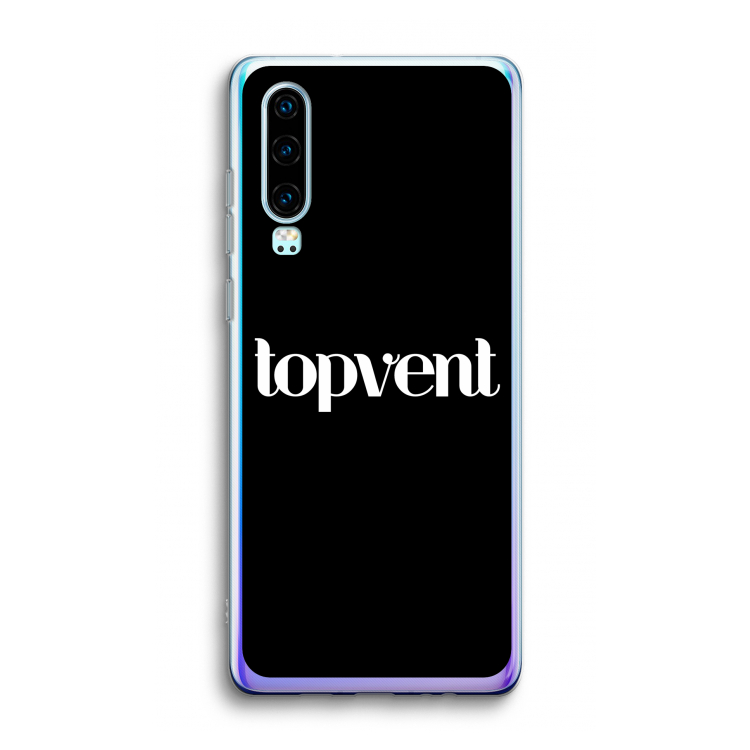 Topvent Zwart: Huawei P30 Transparant Hoesje