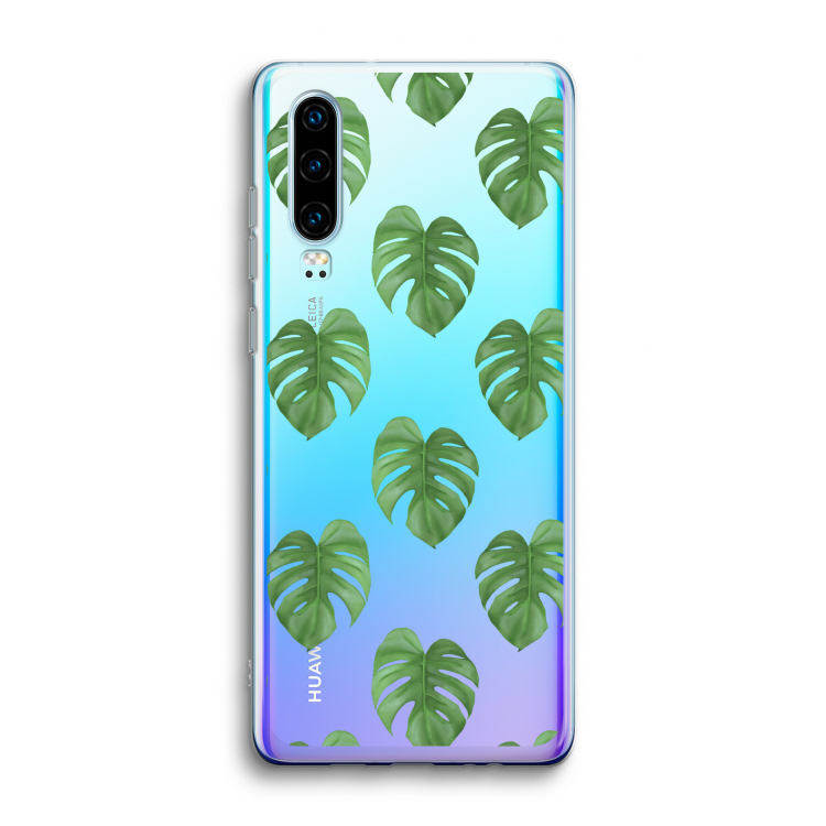 Monstera leaves: Huawei P30 Transparant Hoesje