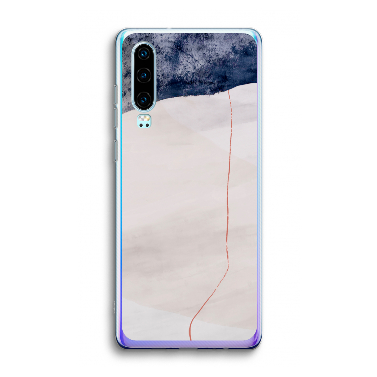 Stone White: Huawei P30 Transparant Hoesje