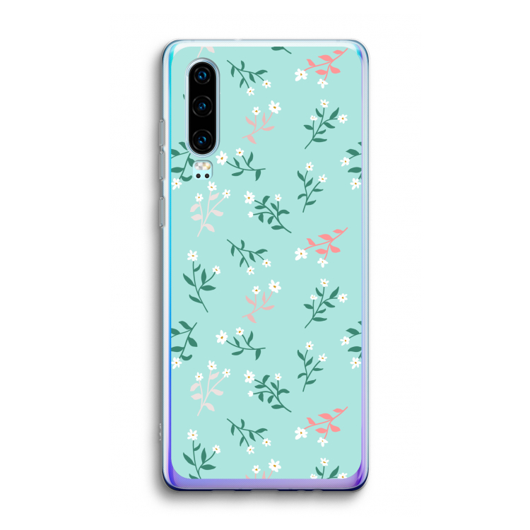 Small white flowers: Huawei P30 Transparant Hoesje