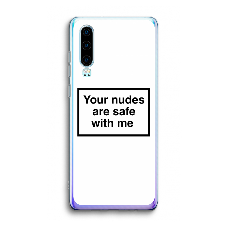 Safe with me: Huawei P30 Transparant Hoesje