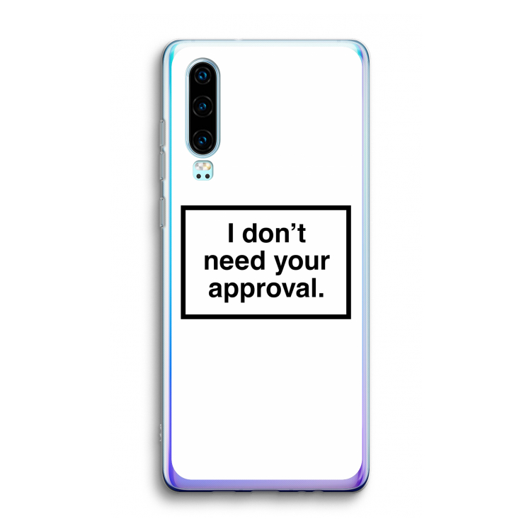 Don't need approval: Huawei P30 Transparant Hoesje