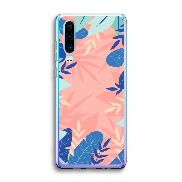 Tropisch: Huawei P30 Transparant Hoesje
