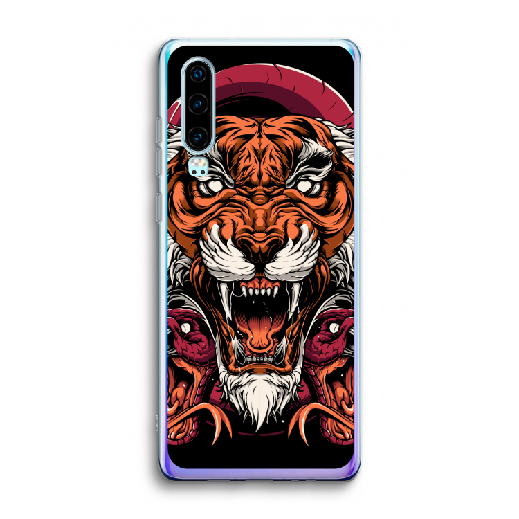 Tiger and Rattlesnakes: Huawei P30 Transparant Hoesje