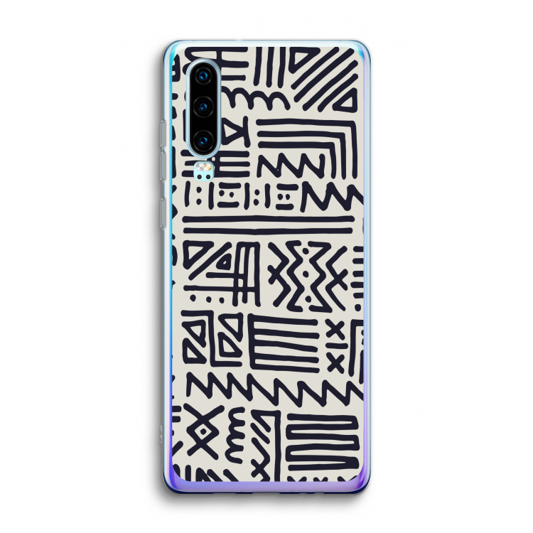 Marrakech print: Huawei P30 Transparant Hoesje