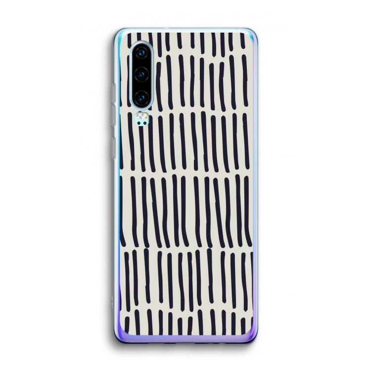 Moroccan stripes: Huawei P30 Transparant Hoesje