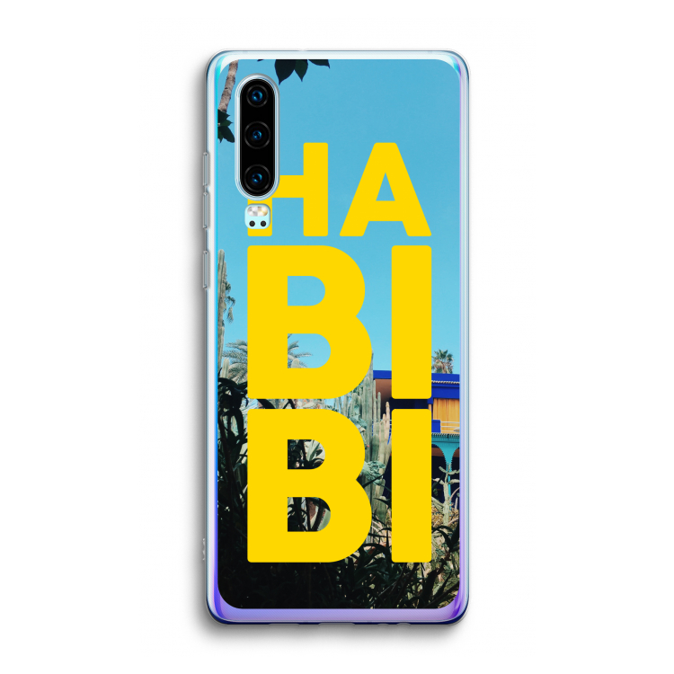 Habibi Majorelle : Huawei P30 Transparant Hoesje
