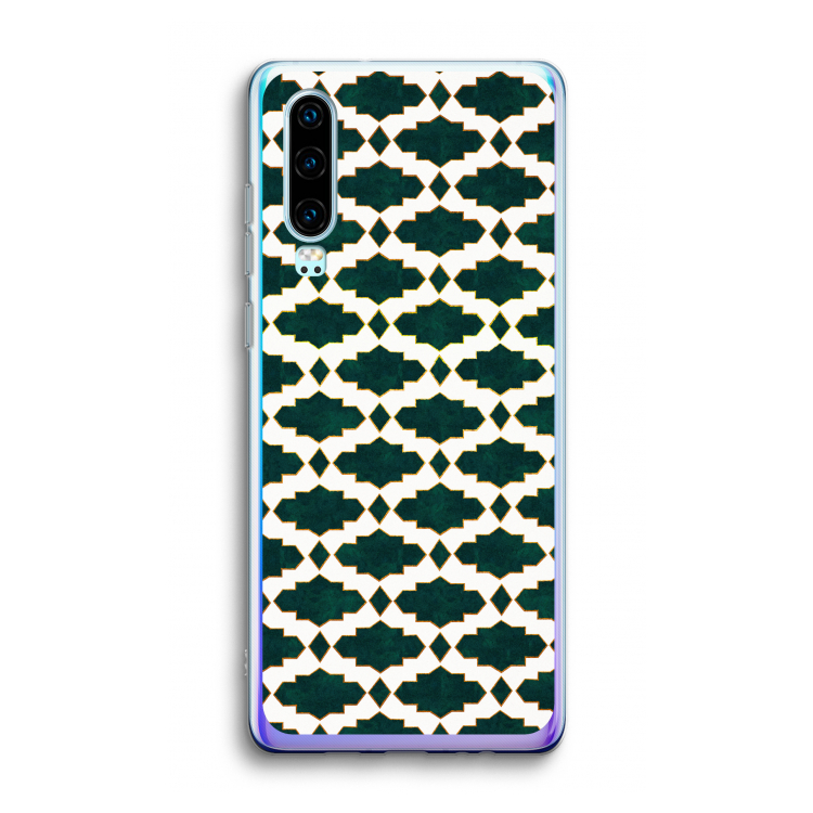 Moroccan tiles: Huawei P30 Transparant Hoesje