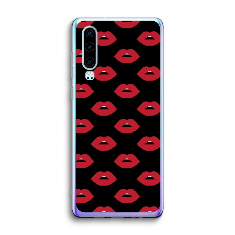 Lips: Huawei P30 Transparant Hoesje