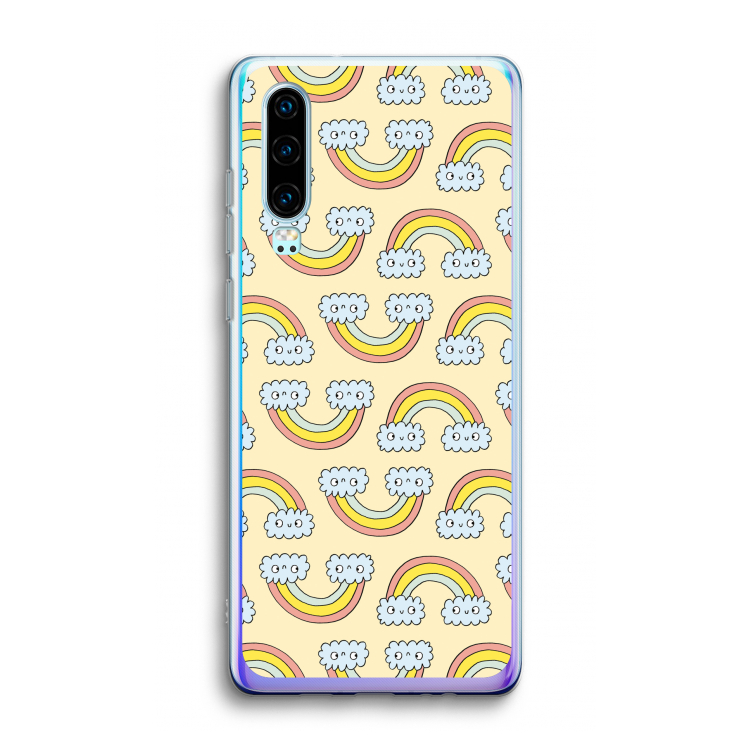 Regenboog: Huawei P30 Transparant Hoesje