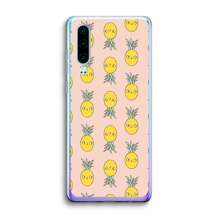 Ananas: Huawei P30 Transparant Hoesje