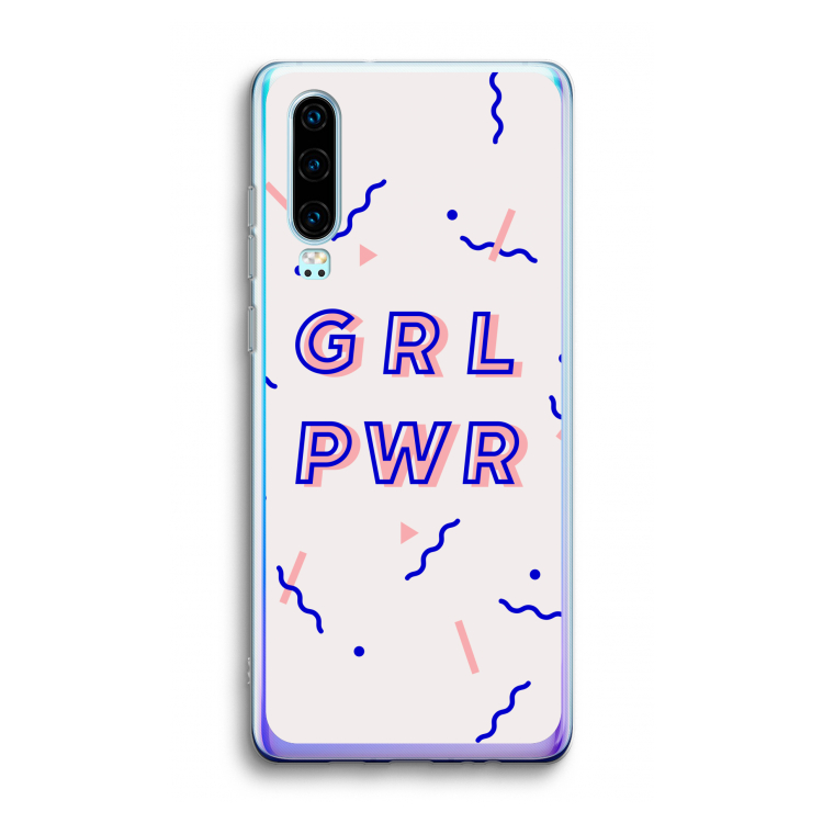 GRL PWR: Huawei P30 Transparant Hoesje