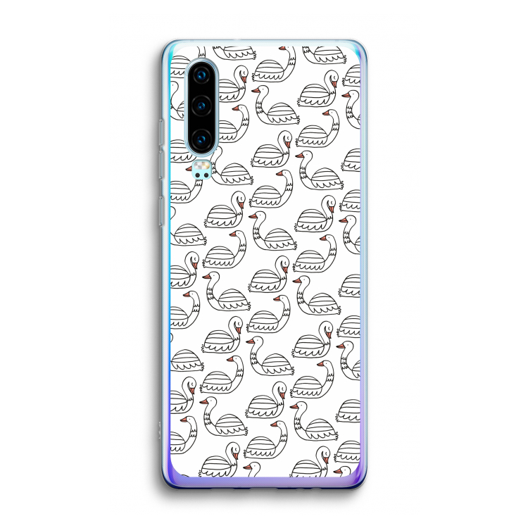 Zwanen: Huawei P30 Transparant Hoesje