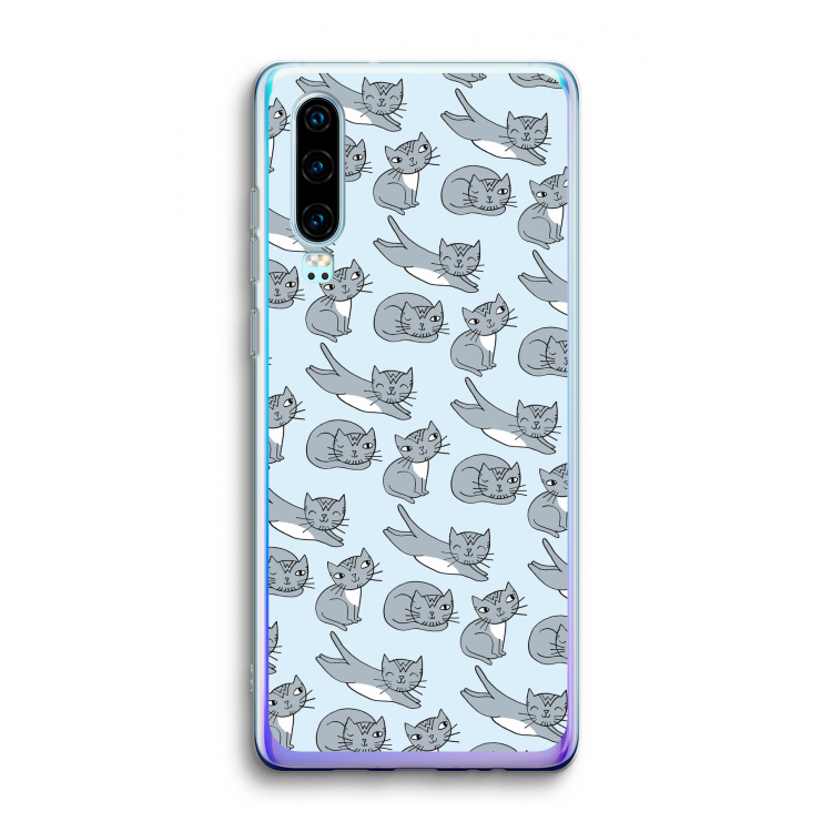 Poezen: Huawei P30 Transparant Hoesje