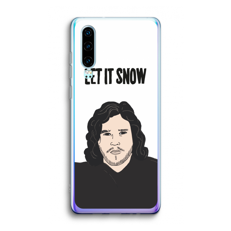 Let It Snow: Huawei P30 Transparant Hoesje