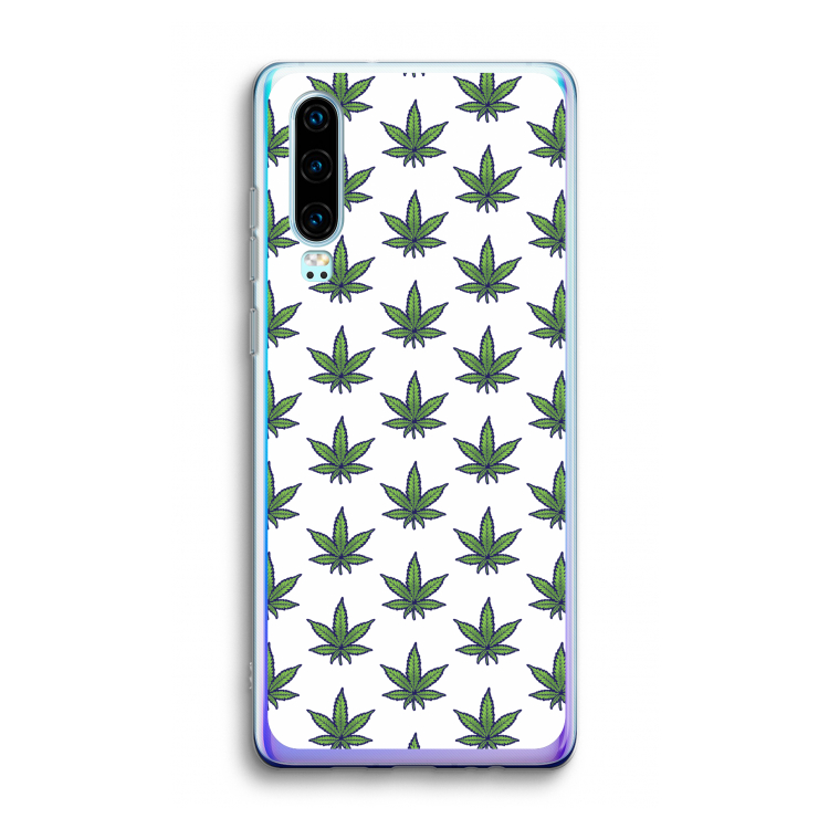 Weed: Huawei P30 Transparant Hoesje