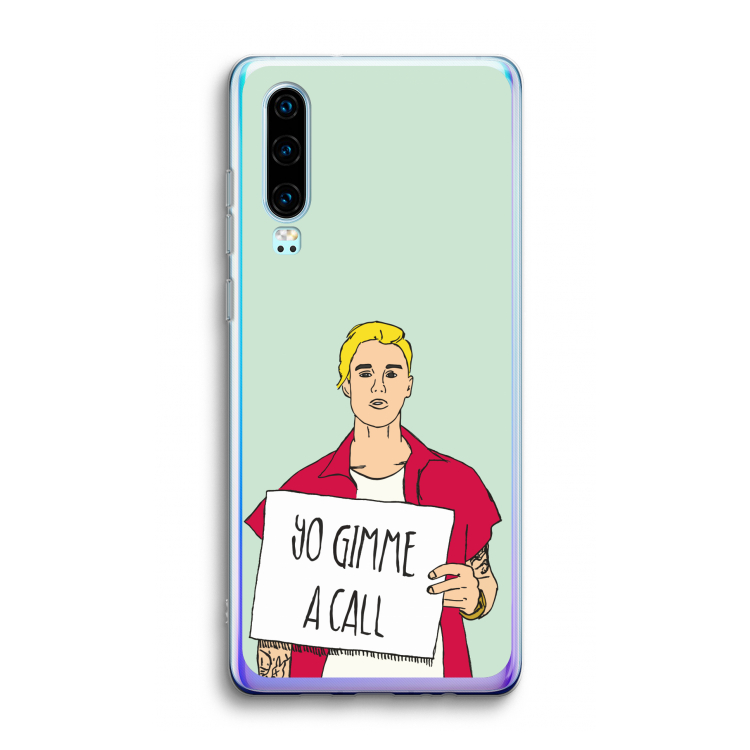 Gimme a call: Huawei P30 Transparant Hoesje