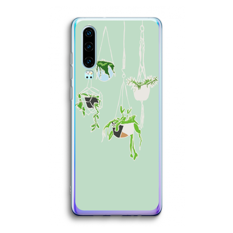 Hang In There: Huawei P30 Transparant Hoesje