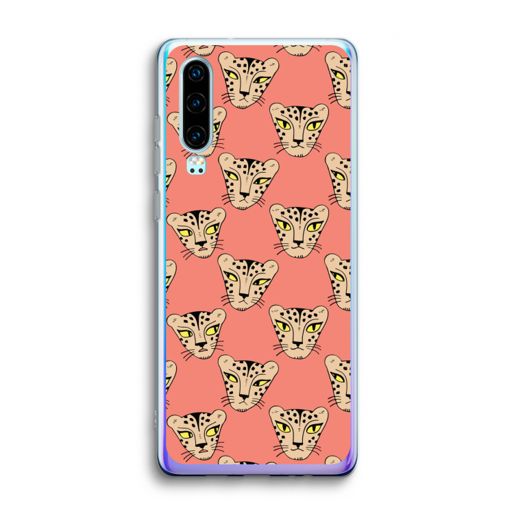Tijger: Huawei P30 Transparant Hoesje