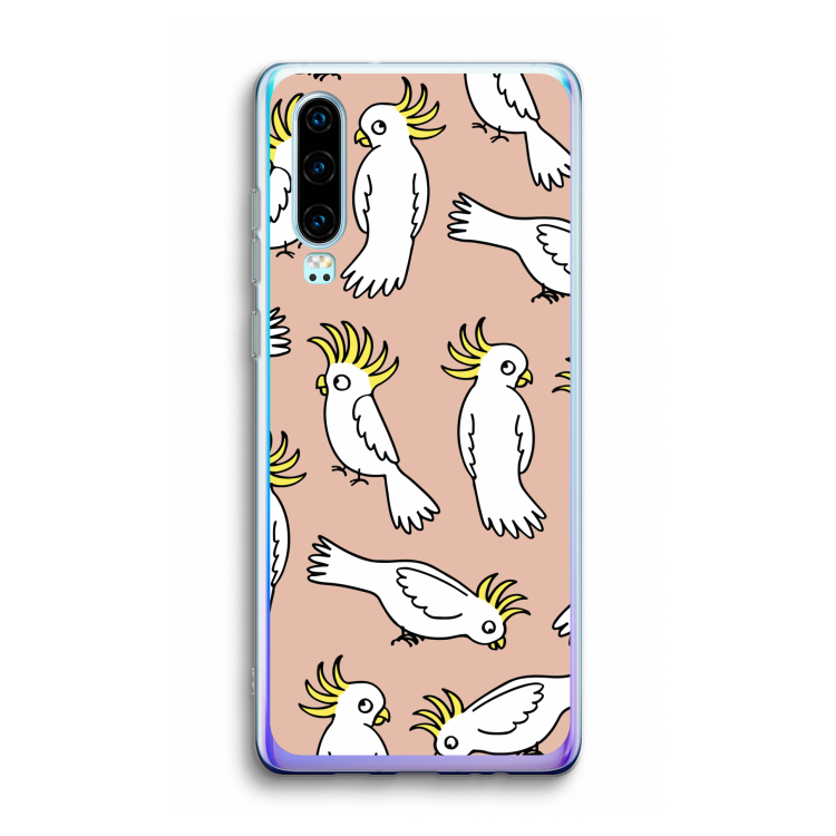 Papegaai: Huawei P30 Transparant Hoesje