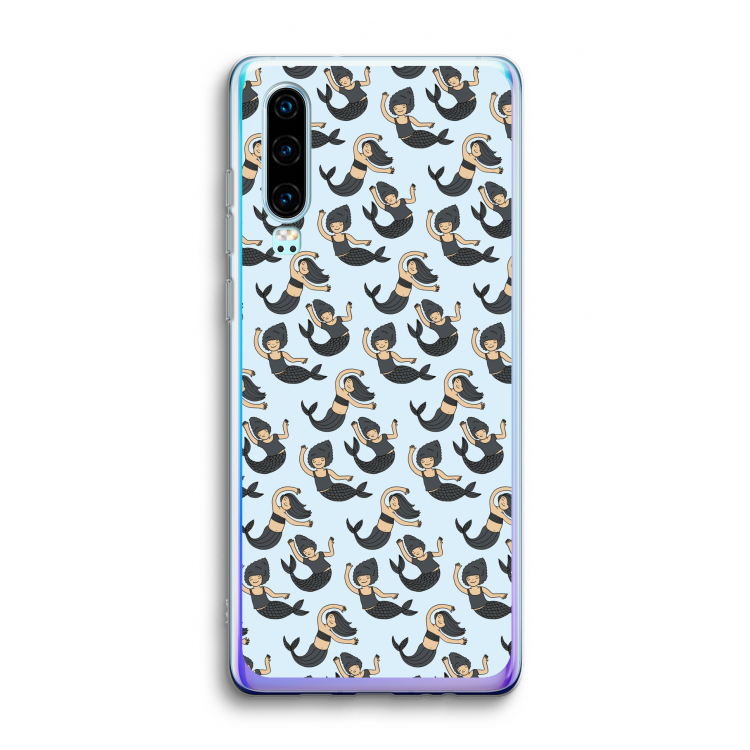 Zeemeermin: Huawei P30 Transparant Hoesje