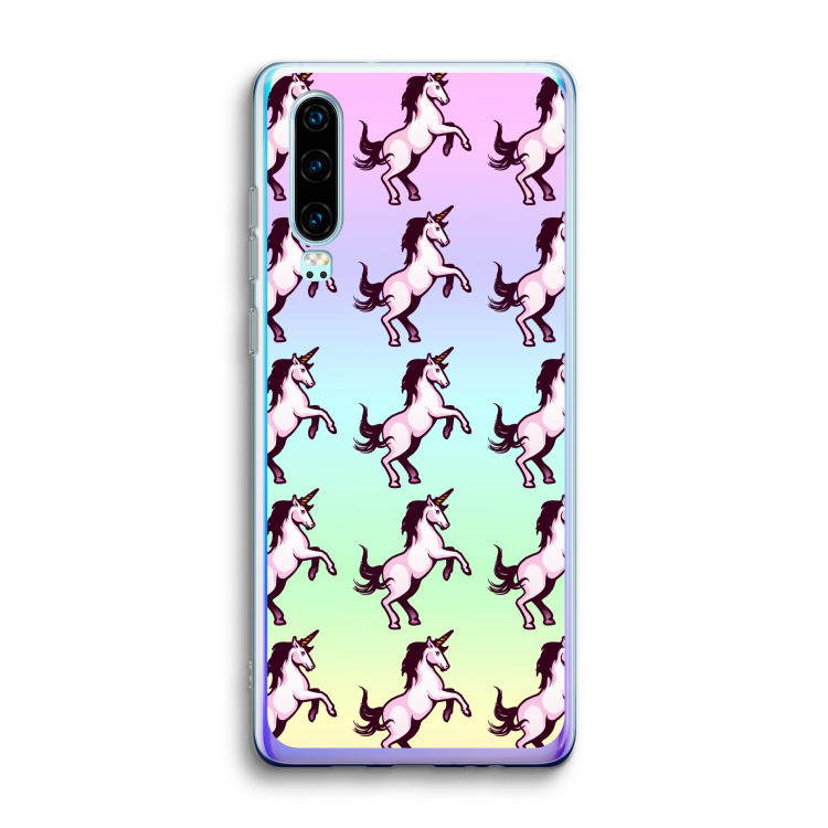 Musketon Unicorn: Huawei P30 Transparant Hoesje