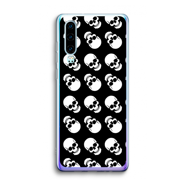 Musketon Skulls: Huawei P30 Transparant Hoesje