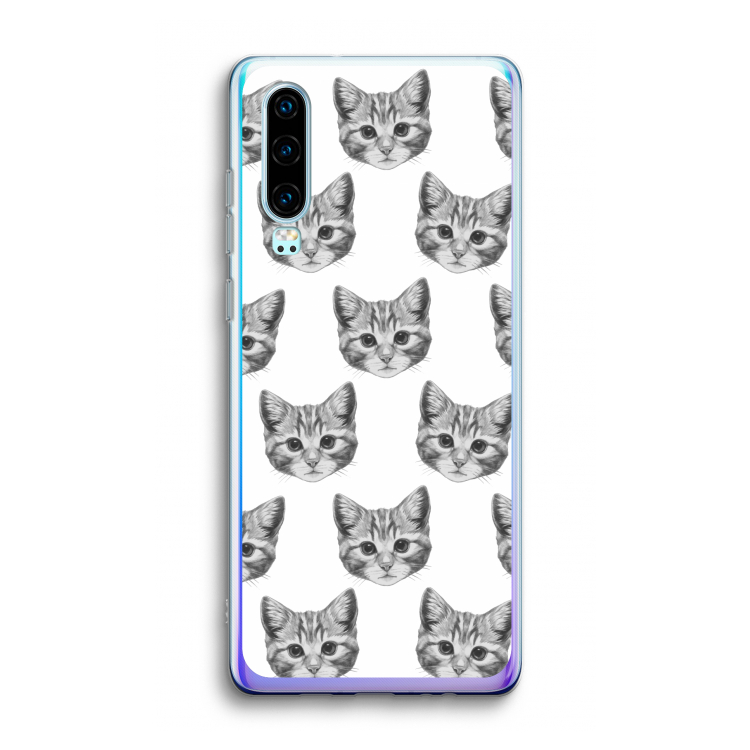 Kitten: Huawei P30 Transparant Hoesje