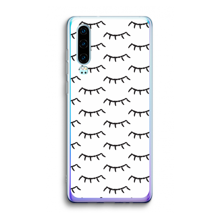 Wimpers: Huawei P30 Transparant Hoesje