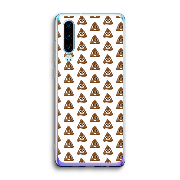 Poop emoji: Huawei P30 Transparant Hoesje