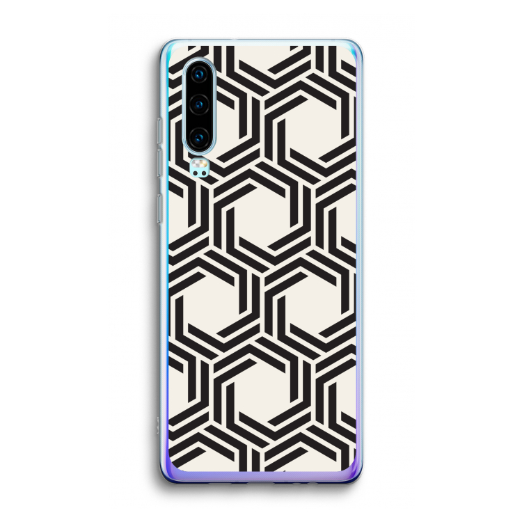 Geometrisch patroon: Huawei P30 Transparant Hoesje