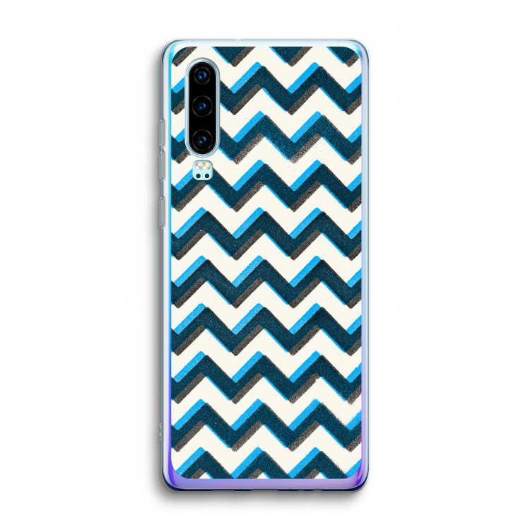 Onderbroken lijn: Huawei P30 Transparant Hoesje