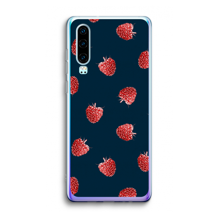 Framboosjes: Huawei P30 Transparant Hoesje