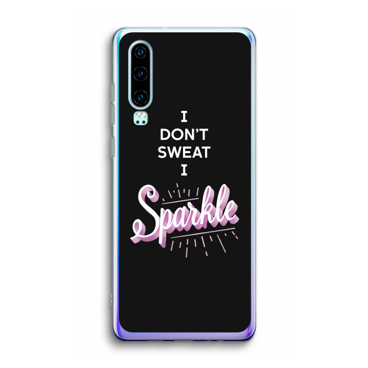 Sparkle quote: Huawei P30 Transparant Hoesje