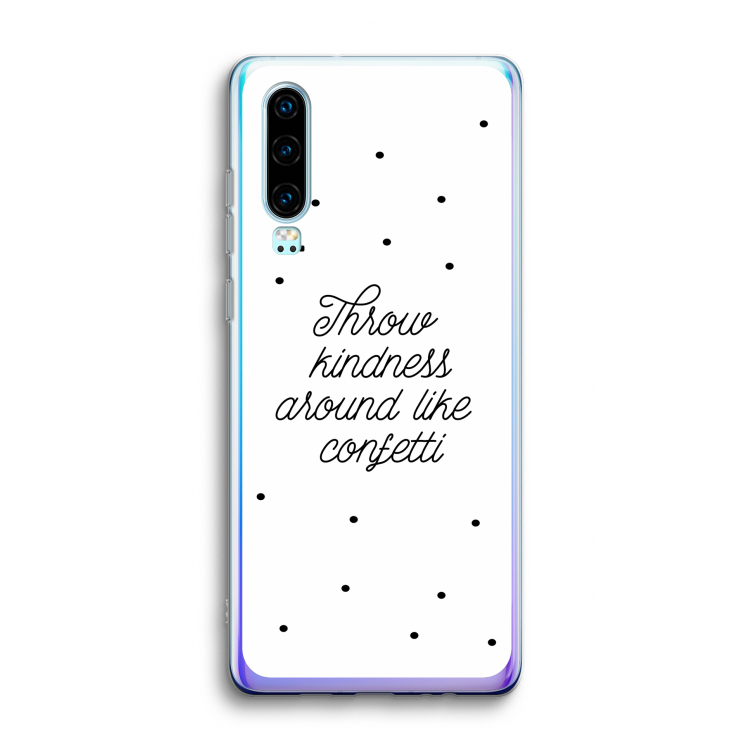 Confetti: Huawei P30 Transparant Hoesje