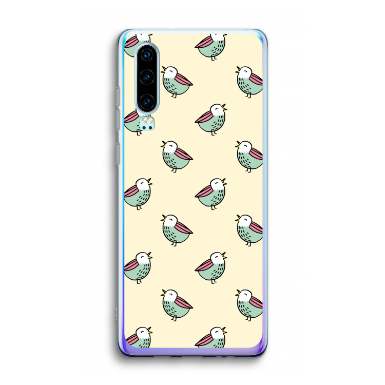 Vogeltjes: Huawei P30 Transparant Hoesje
