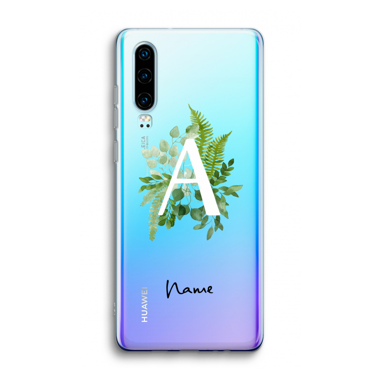 Green Brush: Huawei P30 Transparant Hoesje