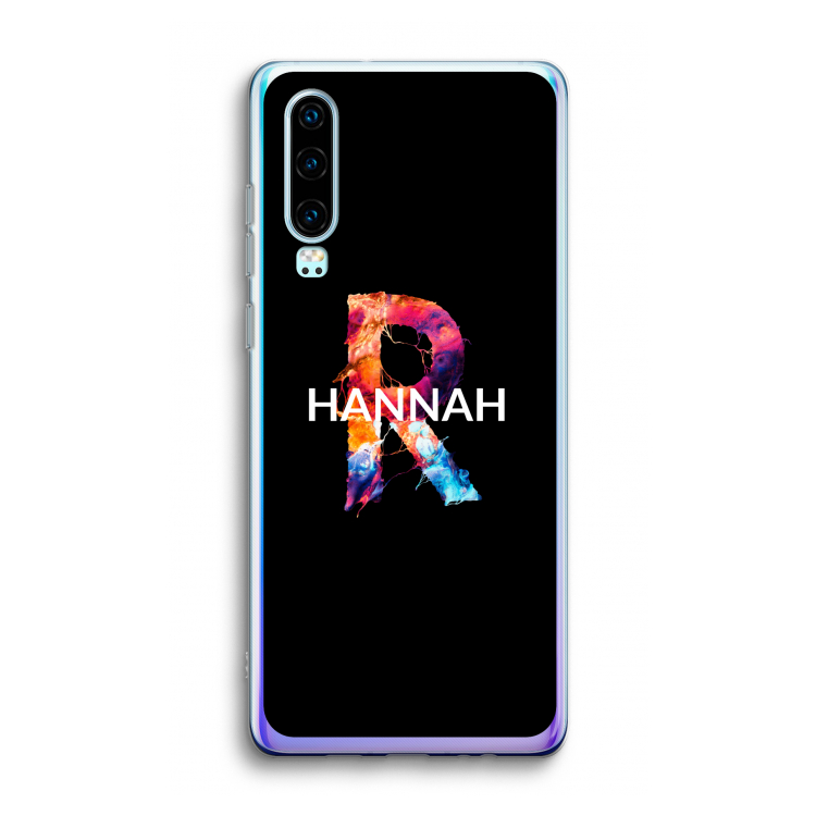 Abstract Spectrum: Huawei P30 Transparant Hoesje
