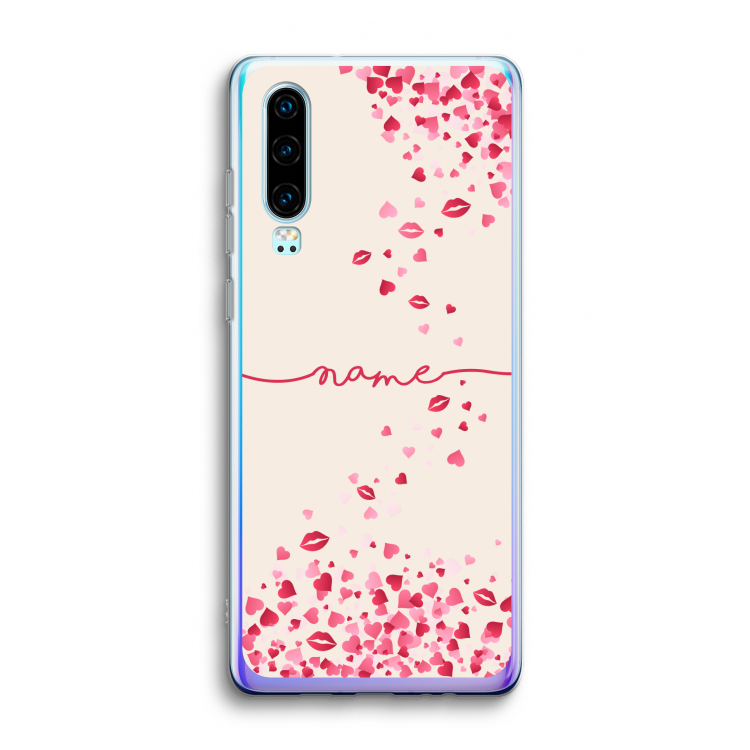 Hartjes en kusjes: Huawei P30 Transparant Hoesje