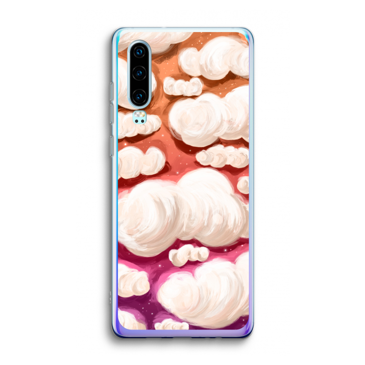 Katoen Wolken: Huawei P30 Transparant Hoesje