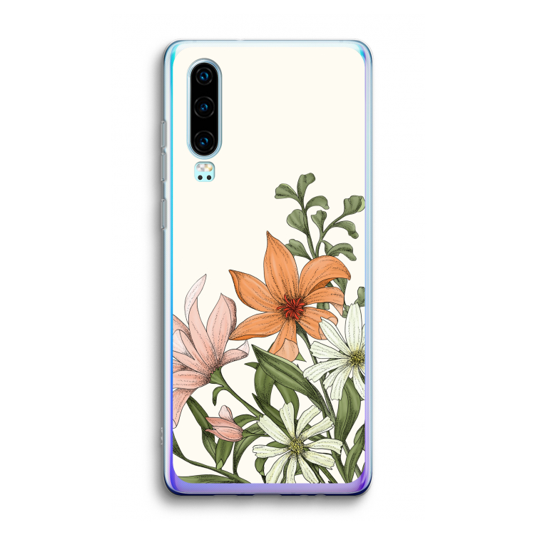 Floral bouquet: Huawei P30 Transparant Hoesje