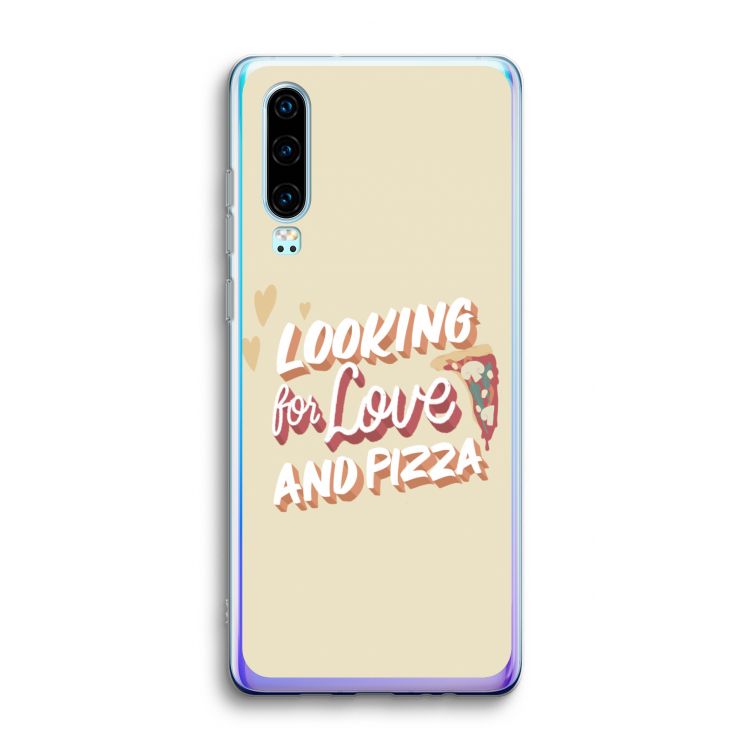 Pizza is the answer: Huawei P30 Transparant Hoesje