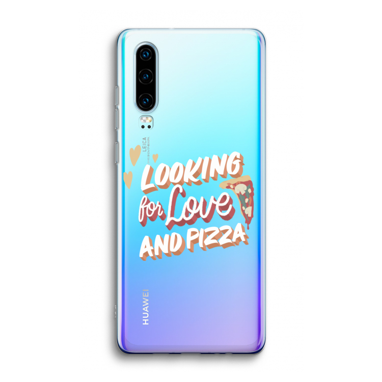 Pizza is the answer: Huawei P30 Transparant Hoesje