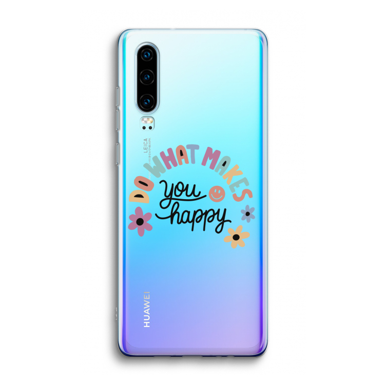 Happy days: Huawei P30 Transparant Hoesje