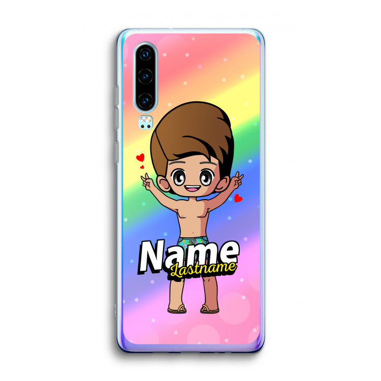 Chibi Maker man: Huawei P30 Transparant Hoesje