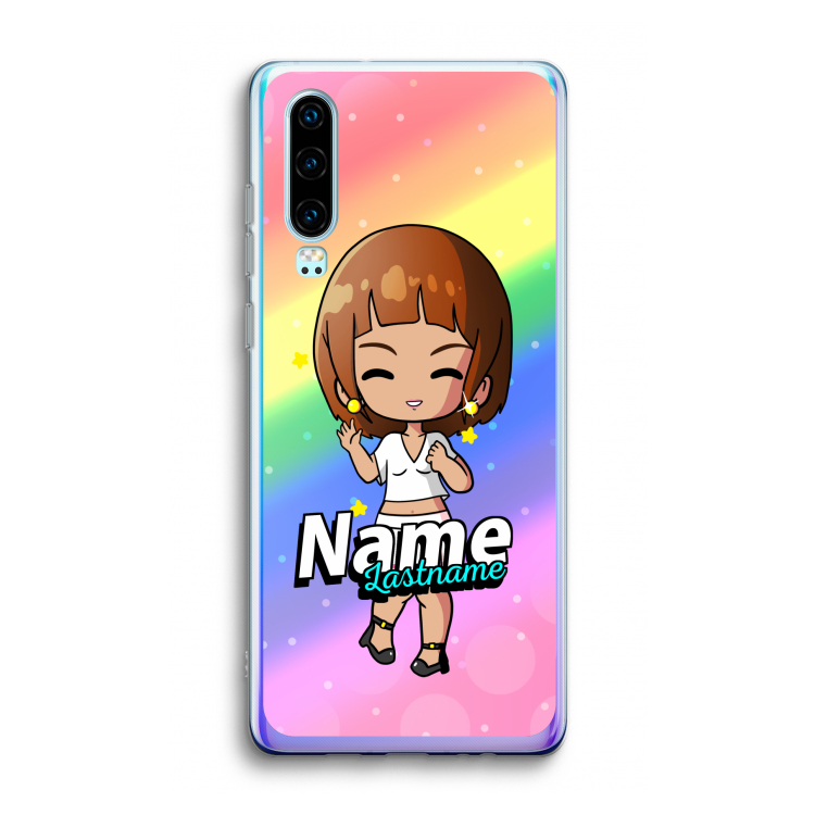 Chibi Maker vrouw: Huawei P30 Transparant Hoesje