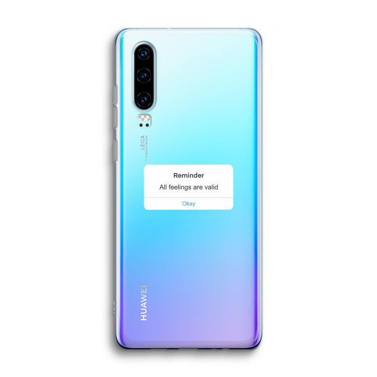 Reminder: Huawei P30 Transparant Hoesje