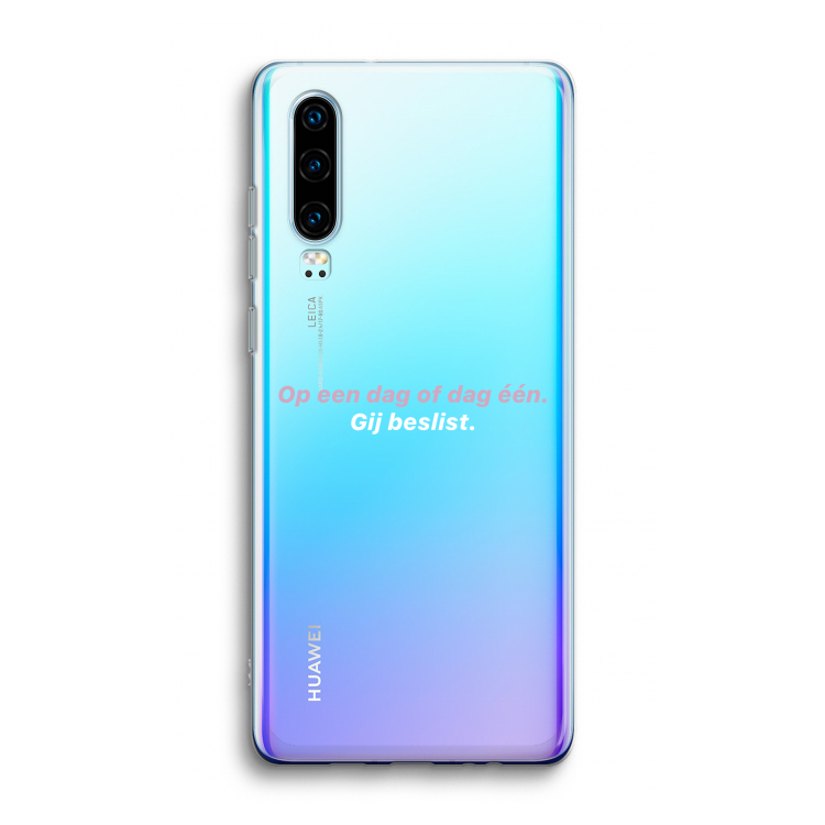 gij beslist: Huawei P30 Transparant Hoesje
