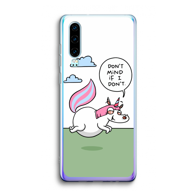 Unicorn: Huawei P30 Transparant Hoesje
