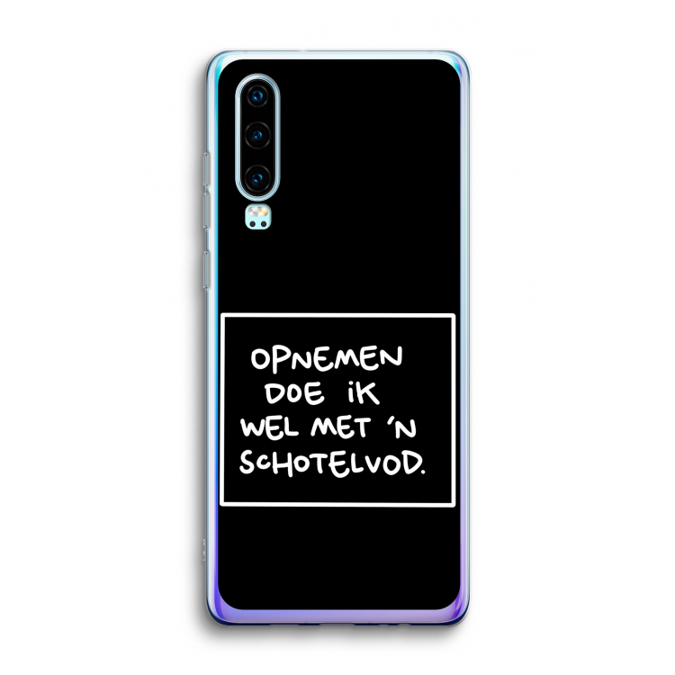 Schotelvod: Huawei P30 Transparant Hoesje